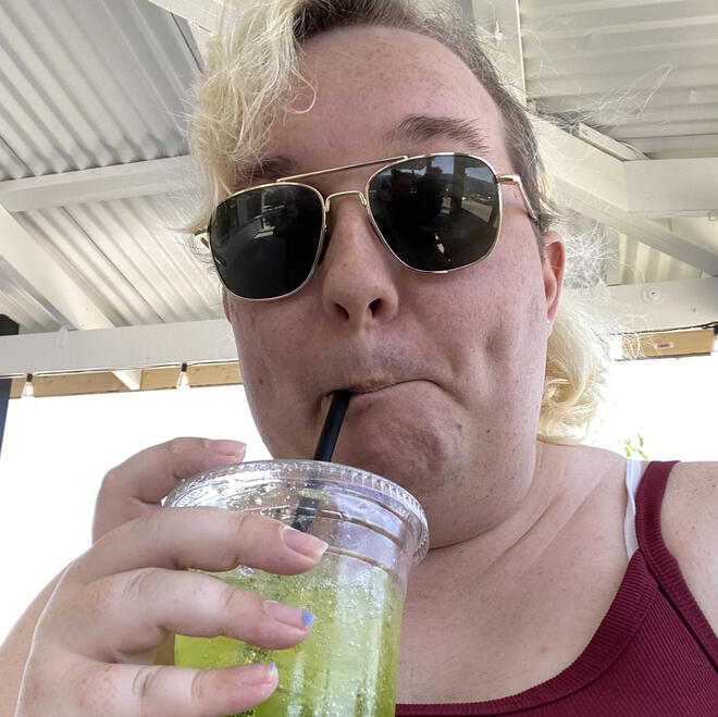 Regardless of everything, it's still me. A place called Soda Fusion opened up, so I figured I'd try one of their MNT DEW mixes.